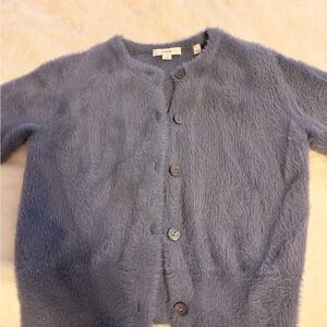 Vince Soft Gray Fuzzy Cardigan